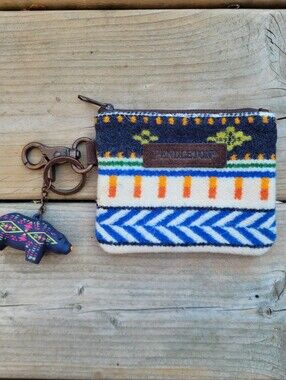 Pendleton Wool Zip Pouch Card Holder And Keychain